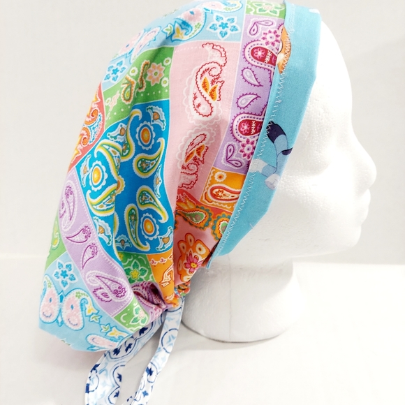 Bluey, Scrub Cap, Surgery Hat, Reversible, Surgical Cap, Chemo Hat - Picture 3 of 9